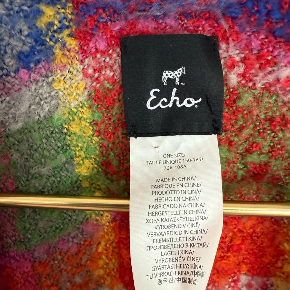 Echo Multicolor Textured Shawl - image 4